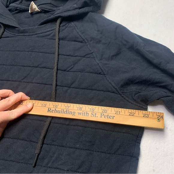 Zyia Quilted Front Black Hoodie Sweatshirt size XXXl 16-18 - Picture 6 of 10